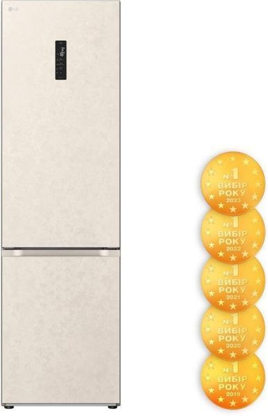 Холодильник з морозильною камерою LG GC-B509FEPW &ndash; фото
