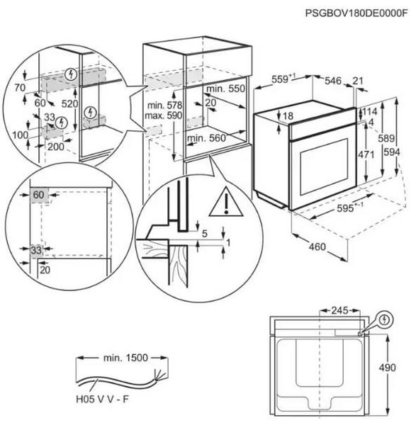 Духовка електрична Electrolux KOAAS31CX 944184820 фото