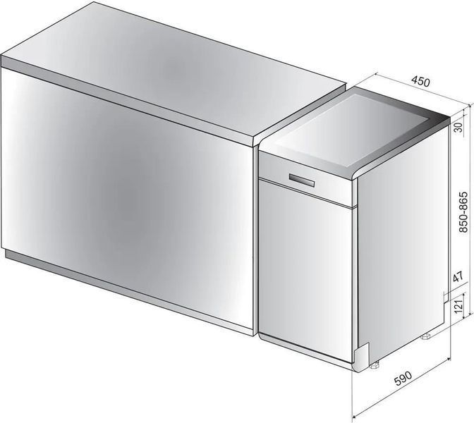 Посудомийна машина Indesit DSFO 3T224 C &ndash; фото