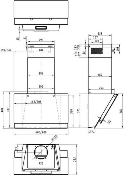 Витяжка похила Gorenje WHI649EXGW &ndash; фото