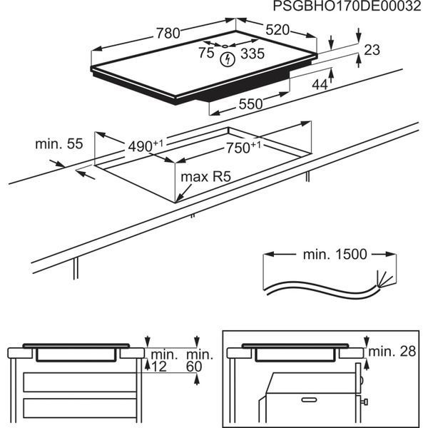 Варочная поверхность электрическая Electrolux EIV83443BW &ndash; фото