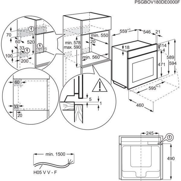 Духовка електрична Electrolux OEE5H71Z &ndash; фото