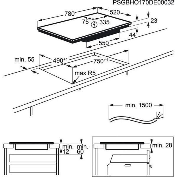 Варочная поверхность электрическая Electrolux EIV83443BW &ndash; фото