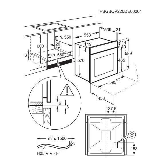 Духовка электрическая Electrolux EOF5C50BV 944068239 фото