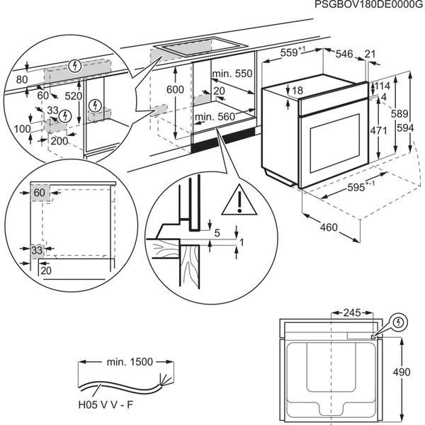 Духовка електрична Electrolux EOB8S39H &ndash; фото