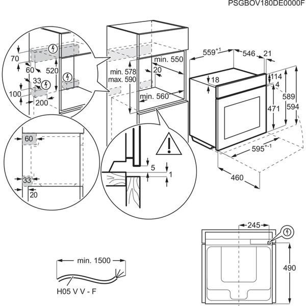 Духовка електрична Electrolux EOB8S39H &ndash; фото