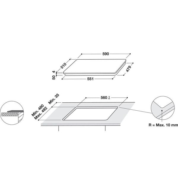 Варильна поверхня електрична Whirlpool WL B1160 BF WL B1160 BF фото