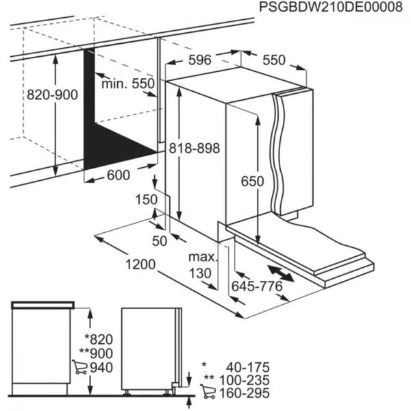 Посудомоечная машина Electrolux EEA917120L 911539294 фото