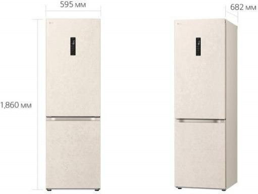 Холодильник з морозильною камерою LG GC-B459FEPW &ndash; фото