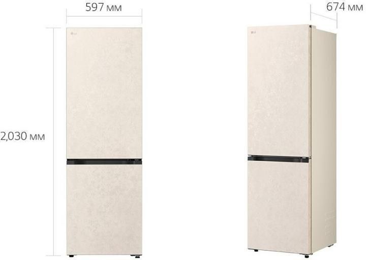 Холодильник з морозильною камерою LG GC-B509EESM &ndash; фото