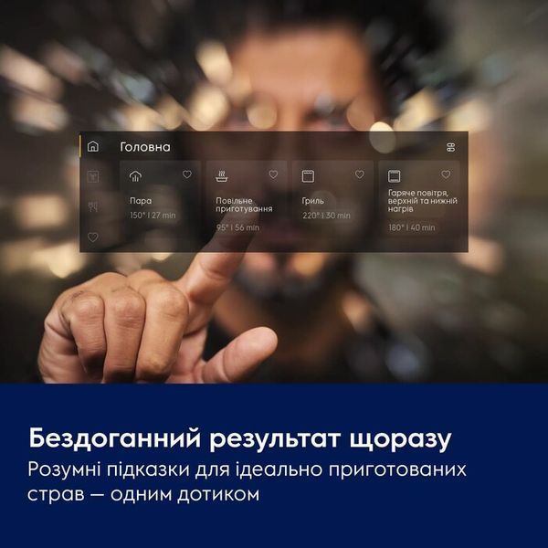 Встроенный духовой шкаф с паром ProAssist с функцией SteamPro 900 EOA9S3DC &ndash; фото