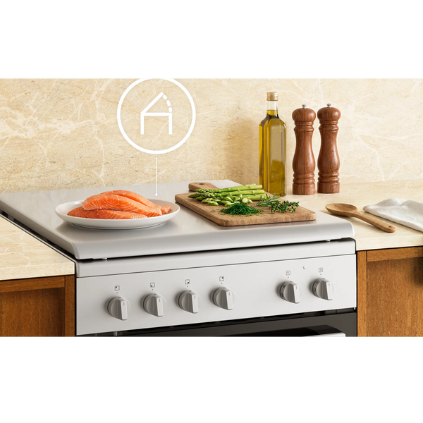 Плита комбінована Electrolux LKM660223X, нержавіюча сталь, 60x60 см &ndash; фото