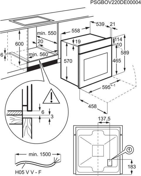 Духовка електрична Electrolux EOF3H00BX &ndash; фото