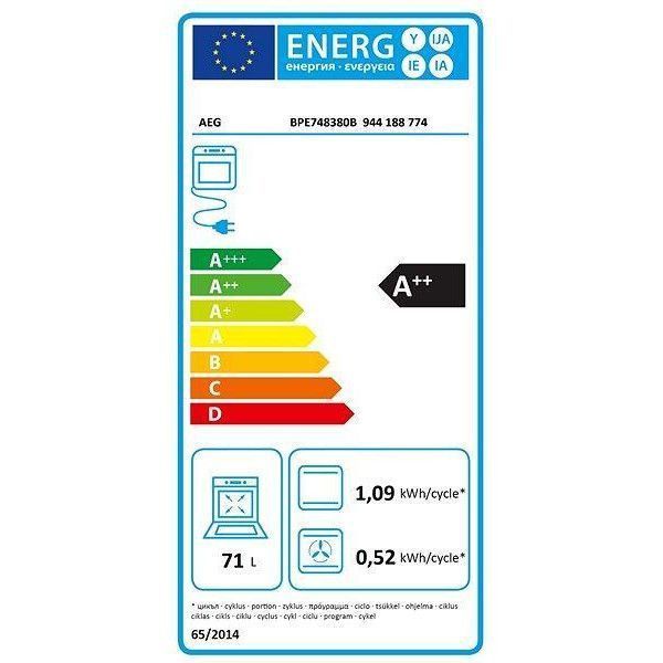 Електрична духовка AEG BPE748380B &ndash; фото