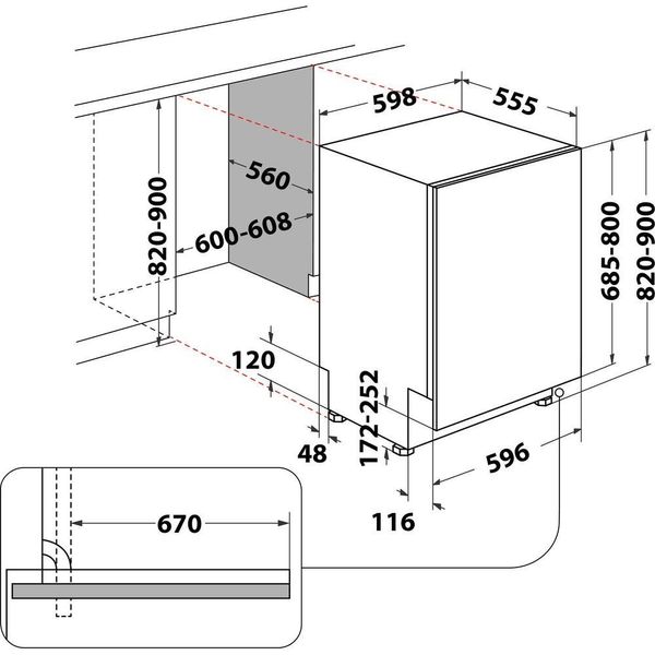 Посудомоечная машина Whirlpool WIC3C34PFES 8003437608308 фото