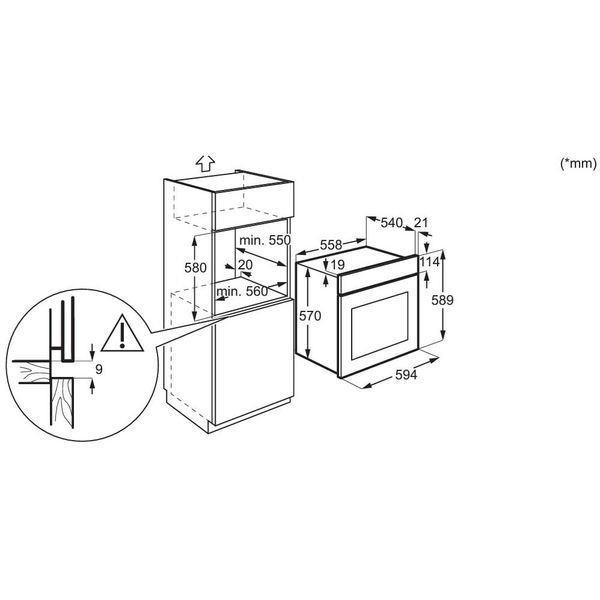 Духовка електрична Electrolux EOD5H70BX &ndash; фото