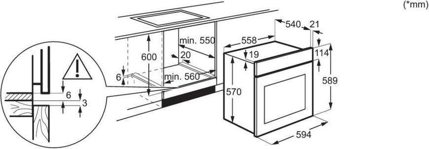 Духовка електрична Electrolux EOD5H70BX &ndash; фото