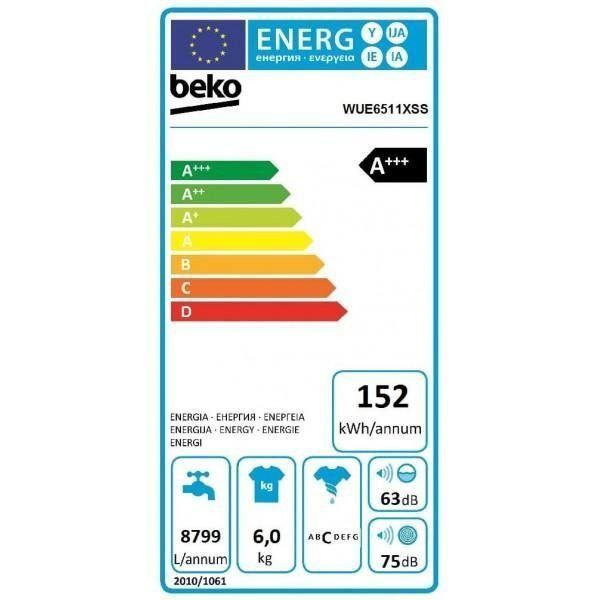 Стиральная машина автоматическая Beko WUE6511XSS &ndash; фото