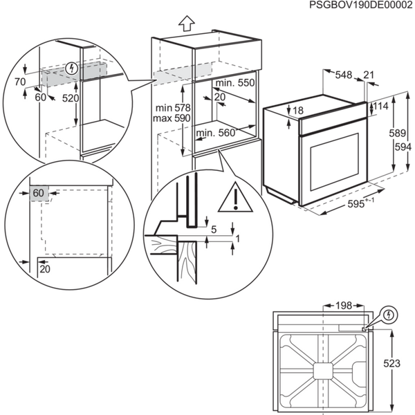 Духовка електрична Electrolux EOD3C50TX &ndash; фото