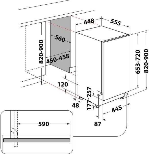 Посудомийна машина Hotpoint-Ariston HSIC 3T127 C &ndash; фото