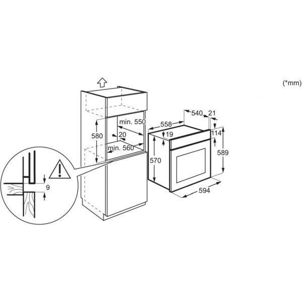 Духовка електрична Electrolux EOD3F40BX &ndash; фото