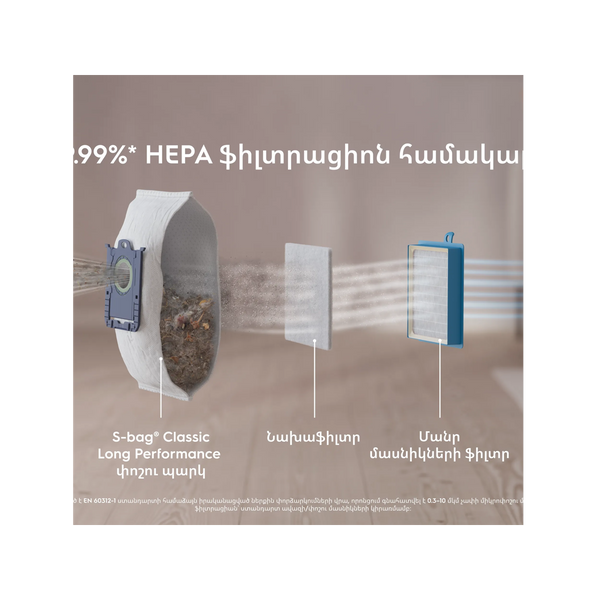 Мішковий пилосос Electrolux EB61C1OG з HEPA‑фільтром &ndash; фото