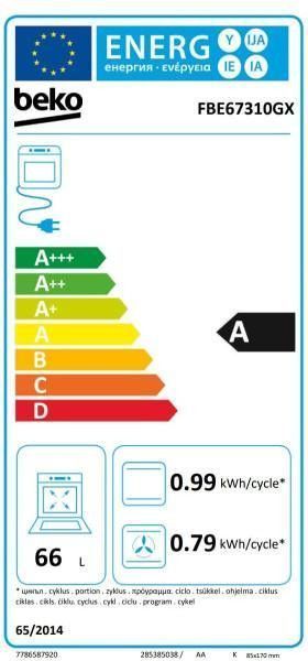 Електрична кухонна плита Beko FBE67310GX &ndash; фото