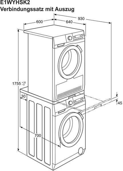 Комплект для установки в колонну Electrolux E1WYHSK2 &ndash; фото