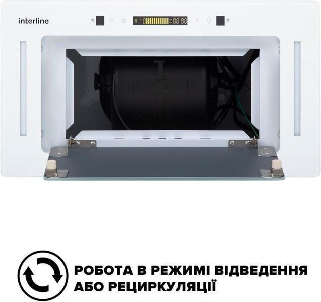 Витяжка вбудована Interline JOLLY WH A/60/GL/K &ndash; фото