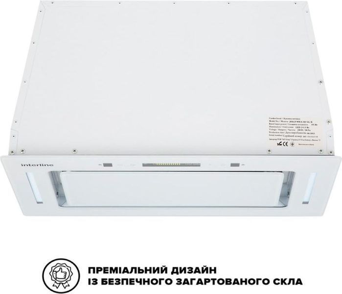 Витяжка вбудована Interline JOLLY WH A/60/GL/K &ndash; фото