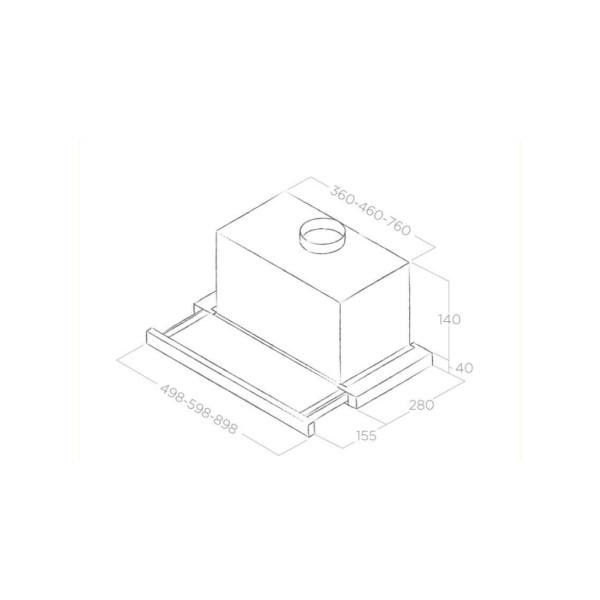 Телескопическая вытяжка Elica TT14 LUX BL/A/60 &ndash; фото