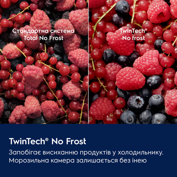 Вбудований холодильник Electrolux ENA7CE19S, інверторний, 188 см, білий, TwinTech No Frost &ndash; фото