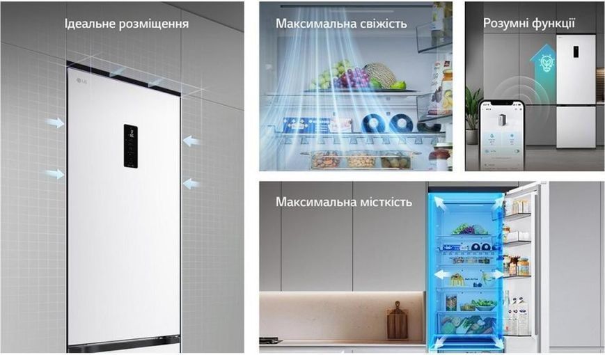 Холодильник с морозильной камерой LG GC-B509EQTM &ndash; фото
