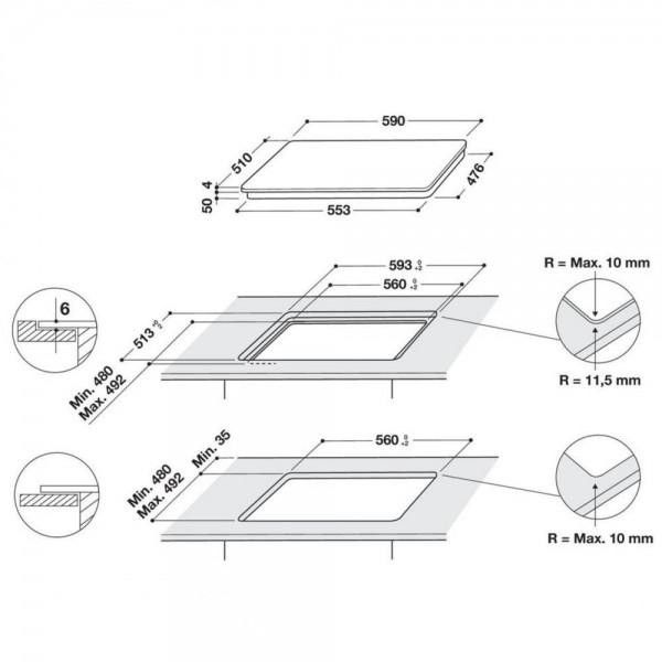 Варильна поверхня електрична Whirlpool WB B8360 NE WB B8360 NE фото