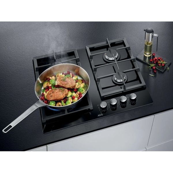 Варочная поверхность газовая AEG HKB64420NB &ndash; фото