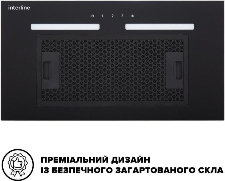 Встраиваемая вытяжка Interline SWAY BL A/60 GL/S &ndash; фото
