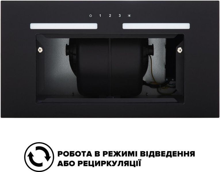 Встраиваемая вытяжка Interline SWAY BL A/60 GL/S &ndash; фото