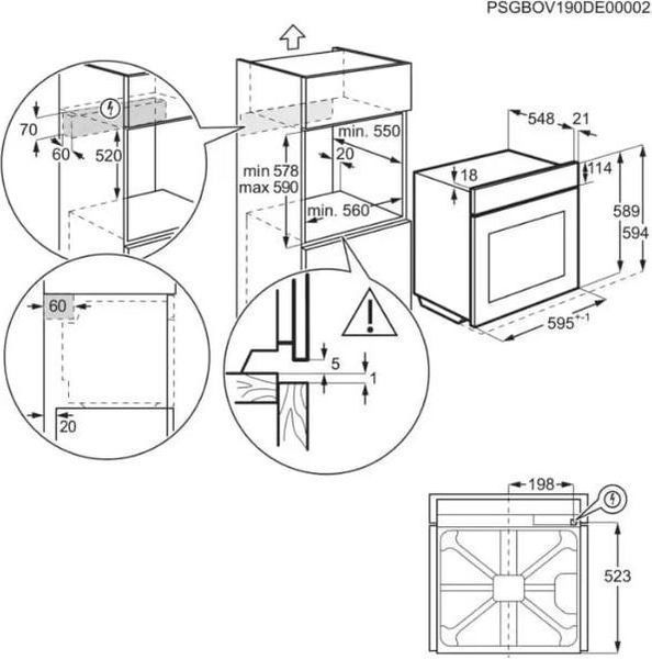 Духовка електрична AEG OA5AB21SM &ndash; фото